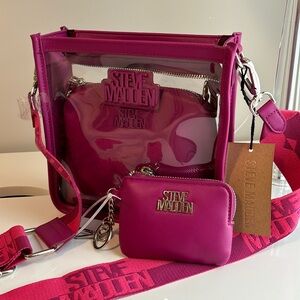Steve Madden crossbody transparent bag